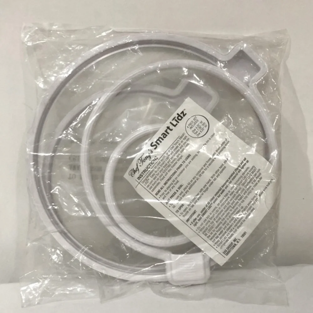 Reusable Bowl Covers Chef Tony’s ‘Smart Lidz’ 4 Piece Set